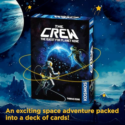 Thames & Kosmos The Crew - Quest for Planet Nine | Card Game | Kennerspiel des Jahres Winner | Cooperative | 3-5 Players | Ages 10+ | Trick-Taking | 50 Levels of Difficulty | Endless Replay