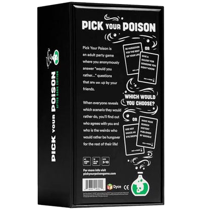 Pick Your Poison After Dark – Adult Party Game for Friends & Groups | Hilarious “Would You Rather” Card Game | Funny Icebreaker for Game Nights, Parties & Pregames | Great Gift for Adults