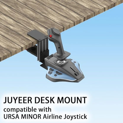 Quick Release Desk Mount: Compatible with WINWING URSA MINOR Space/Airline Joystick, Thrustmaster SimTask FarmStick/T.Flight HOTAS ONE, Compatible with Logitech G Extreme 3D Pro Joystick, Turtle Beach VelocityOne Flightstick