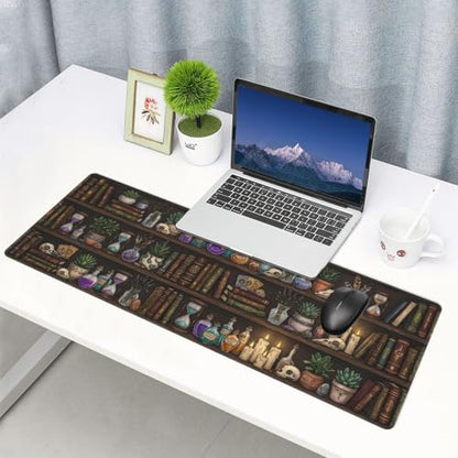 Extended Gaming Mouse Pad, Large Mouse Mat, XL Desk Pad for Keyboard and Mouse, Non-Slip Rubber Base & Stitched Edges for Gamer Office 31.5x11.8 in - color: 13