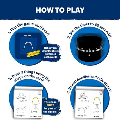 Skillmatics Card & Board Game – It’s Not It, Hilarious Drawing Game | Fast-paced Fun, Perfect for Family Game Nights, Race to Doodle, Gifts for Kids, Teens, Adults Ages 7, 8, 9, 10 & Up - style: It’s Not It!
