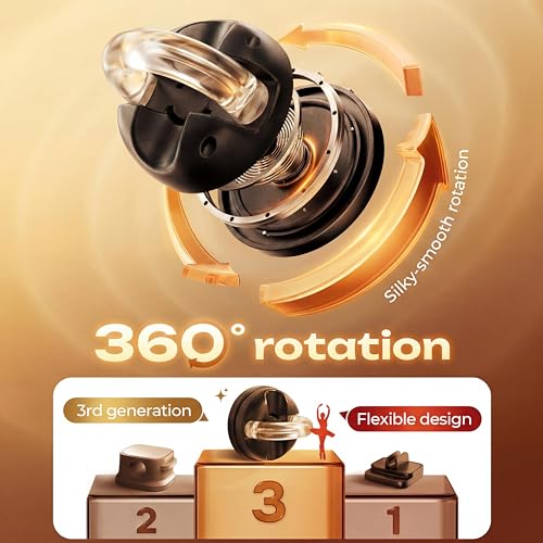Relaxweex 8 Pcs Rotatable Cord Organizer 1s Clip-on Magnetic Cord Holder Strong Adhesive Easy-Open Cable Clips for Bedside, Desk, Home, Office, Works as a Hanging Hook, Holds up to 2.2 Lbs