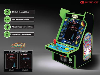 My Arcade Galaga Micro Player Pro: Arcade Classics 2 Games in 1, Retro Gaming - style: Galaga