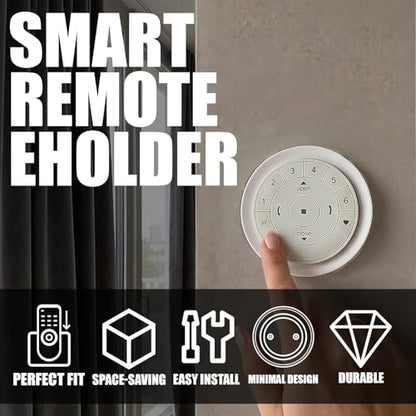 Remote Control Wall Mount Holder for Hunter Douglas PowerView Generation 2 Surface Mount Bracket Station Only Part (White) - color: White
