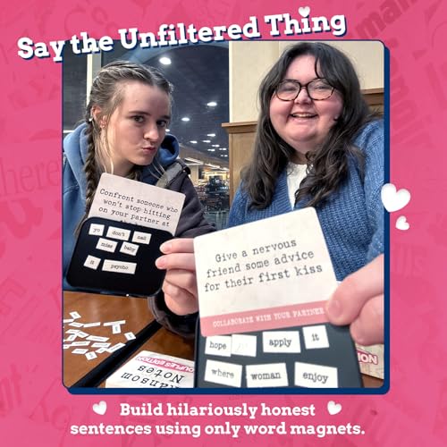 Ransom Notes Couples Edition - The Ridiculous Word Magnet Party Game | Standalone Game for Duos. Easy to Learn in 1 Minute for Hilarious Game Nights. 3+ Players - color: Couples Edition