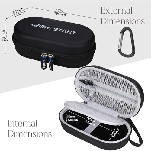 worfty Storage Case for PS Vita 1000/2000, Carrying Bag Compatible with PSVita PS Vita Slim Travel Bag(Case Only) (Game Start (Black))