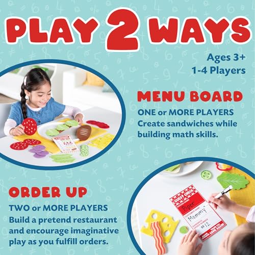 MindWare Peaceable Kingdom Math Sandwich Game | A fast, replayable board game. Ages 3+.