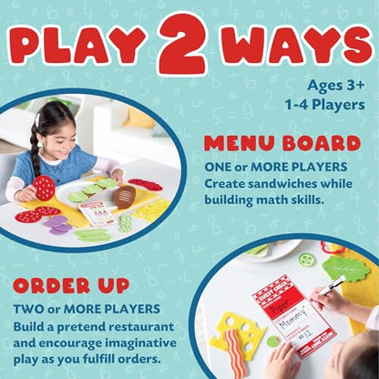 MindWare Peaceable Kingdom Math Sandwich Game | A fast, replayable board game. Ages 3+.