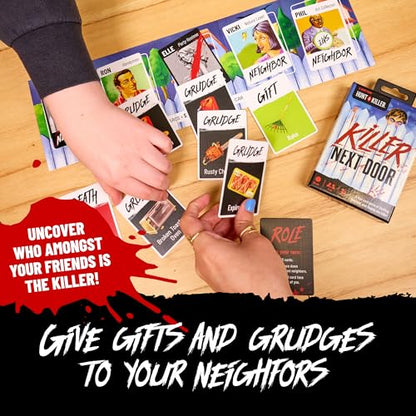 Hunt A Killer: Killer Next Door, Fun Family Games and Adult Games for Game Night, Card Game Includes 20+ Minutes of Fast-Paced Gameplay and Engaging Social Deduction, Appropriate for Ages 10 and Up - style: Killer Next Door