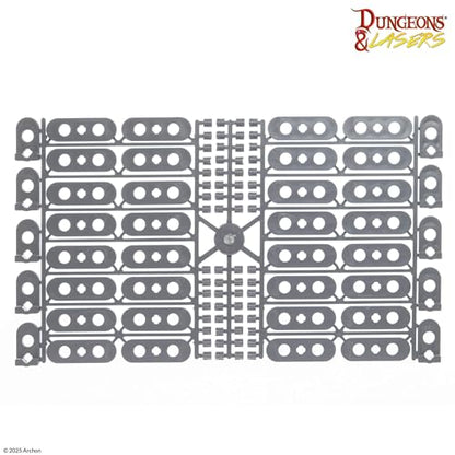 Dungeons & Lasers Prepainted Terrain Set for DND and Tabletop RPG Games - 5E Compatible with 28mm-32mm Scale Miniatures - Modular Design for Fast Assembly, Ages 14+