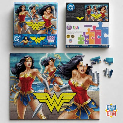 MasterPieces 100 Piece Jigsaw Puzzle for Kids - 14"x19" - Wonder Woman - style: Wonder Woman
