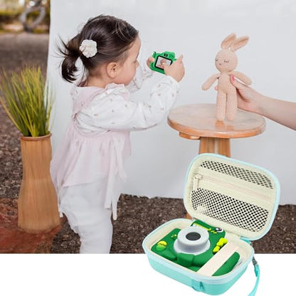 Leayjeen Kids Camera Case for Goopow/Mgaolo Kids Camera-Light Green | Fits CIMELR/Seckton/OZMI Kids Toy Cameras and Children Digital Camera,Shockproof Water-Resistant Hard EVA Shell(Case Only) - color: Green