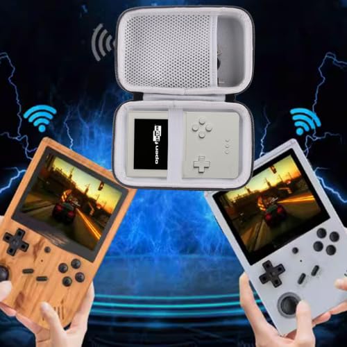 Hard Carrying Case Compatible with RG40XX V Handheld Game Console RG 40XXV,Analogue Pocket Handheld Game Console (Case Only) (Grey) - style: grey