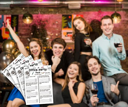 Tuyashua Office Party Feud Games, Work Party Games, Team Building Group Office Game, Great for Coworker Game or Adult Trivia - 30 Office Feud Cards and 3 Fast Money Round Cards (03)