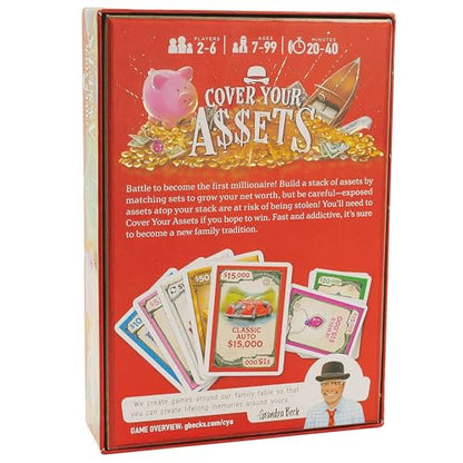 Grandpa Beck's Games Cover Your Assets Set Collection Card Game | Steal, defend, and grow valuable collections in the fast-paced family card game that keeps everyone on their toes
