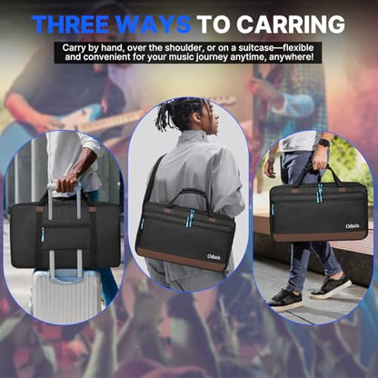 ORKELS DJ Controller Bag, Portable DJ Travel Case with Storage Pocket, Fits Pioneer DDJ 400 SB3 SB2 RB 200, FLX4 REV1, DJ2GO2 Party Mix - size: FLX2/FLX4/REV1/SB2/SB3