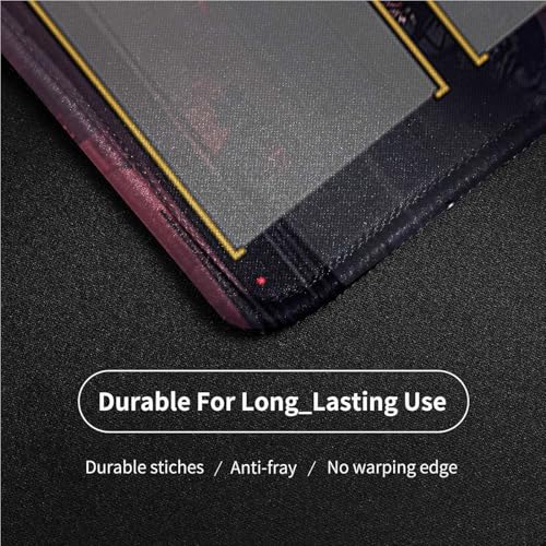 MTG Playmat Stitched Edges, MTG Play Mat for MTG TCG 24 x 14 inches Trading Card Inked Game Playmats with Storage Bag Smooth Rubber Surface Battle Game (Playmat 3) - color: Playmat 3 Stitched Edges Mats