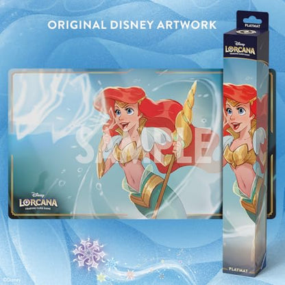 Ravensburger Disney Lorcana TCG Playmat Featuring Ariel - Sonic Warrior - Protects Cards - Versatile Game, Desk, or Mouse Pad - Suitable for Ages 8+