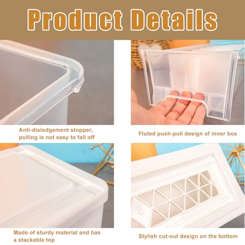 Toploader Storage Box, Trading Card Storage Box with 6 Dividers, Hard Plastic Box for Top Loaders, Sports Card Storage Case, Large for 200 Toploaders or 1200 Cards (16 x 6.1 x 4.45 in) - style: Pull-out Style