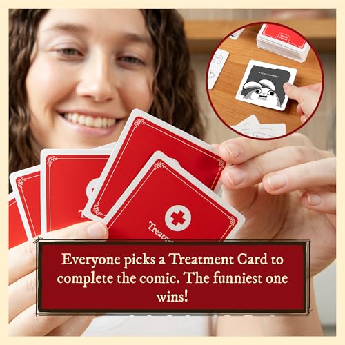 Horrible Therapist: Extra Horrible Edition by Exploding Kittens - A Card Game for 3-8 Players, Ages 17+ - Adult Party Game for Family Night | Build wildly inappropriate therapy comics with friends and family in this viral adult-only party game from The Oa