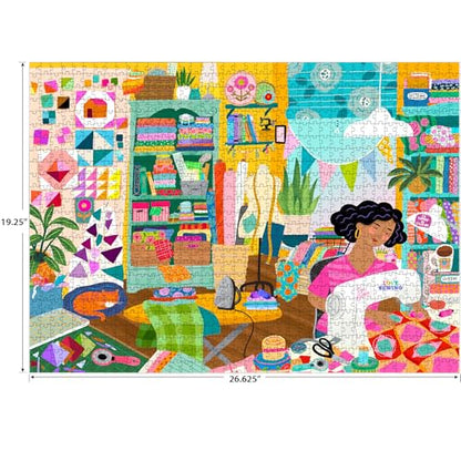 RoseArt - Soft Touch - Sewing Room - 1000 Piece Jigsaw Puzzle for Adults - style: Sewing Room