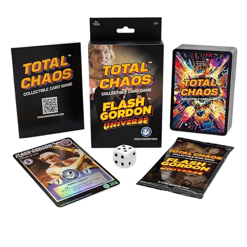 Total Chaos CCG: Flash Gordon™ Universe Hero Starter Deck | 61 Card Deck | 10-Card Booster