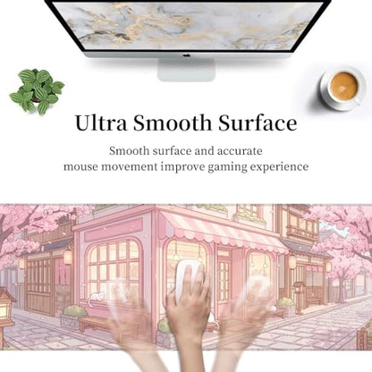 Extended Gaming Mouse Pad, Large Mouse Mat, XL Desk Pad for Keyboard and Mouse, Non-Slip Rubber Base & Stitched Edges for Gamer Office 31.5x11.8 in - color: 14