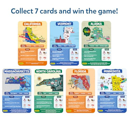 Skillmatics Guess in 10 – States of America, Geography Game, Gift for Kids | Educational Cards, History Trivia, Family Game Night, Travel Toy, Board Game, Screen-Free Fun, Boys & Girls Ages 8 and Up - style: 1. 50 States of America