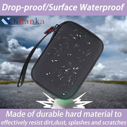 Khanka Hard Travel Case for Anbernic RG35XX Plus/RG355XX/RG355XX Pro Retro | EVA Hard Shell, Mesh Pocket Accessory Storage, Travel-Ready Portable Storage, Easy Carry Handle, Protective Case Only