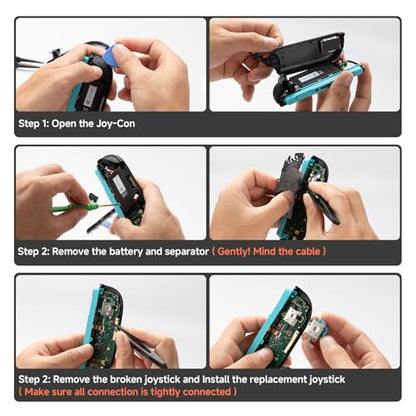 RGEEK Joystick Replacement Comaptible with Switch 2 Controller, Joysticks Repair Tool Kit for Switch 2 Accessory