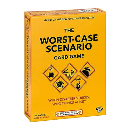 Moose The Worst-Case Scenario Card Game, Family Party Game, Ages 10+ | Rank worst-case scenarios 1-5 to score points, 3-6 players; card game for kids and adults ages 10+ - style: Family Version