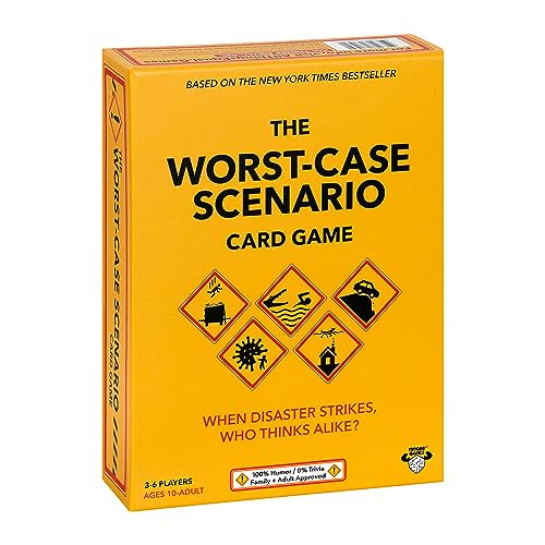 Moose The Worst-Case Scenario Card Game, Family Party Game, Ages 10+ | Rank worst-case scenarios 1-5 to score points, 3-6 players; card game for kids and adults ages 10+ - style: Family Version