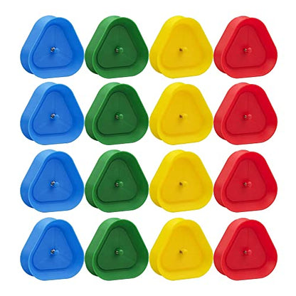 Yuanhe Playing Card Game Holder - Triangle Shaped Hands-Free Poker Holder Tray, 4 Colors, Set of 16 - style: Set of 16