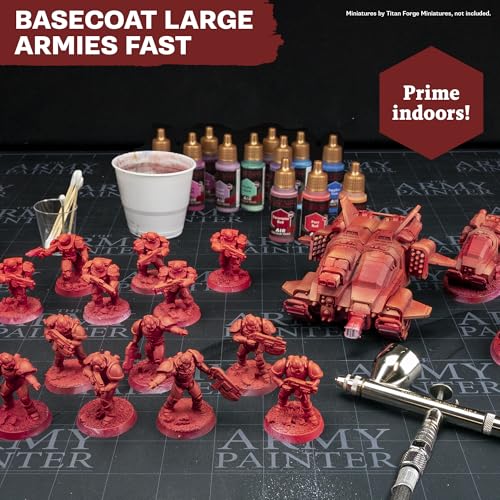 Water Paints Air Mega Set, Army Painter, 60 Acrylic Non-Toxic Water Based Paints Only Colors Triads Included 60 x 18ml (Without Air Brush or Boardgames | Acrylic Airbrush Paints, Incl. 9 Metallics & 1 Fluo - Air Brush Paint Kit for Model Paint, Dnd & Warh