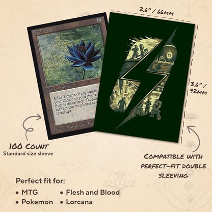 Children of the Atom - MTG Card Sleeves, 104ct, Standard Size, Smooth | Perfect for Double Sleeving, Smudge Resistant Matte Back, Standard 66x92mm - Compatible with Magic The Gathering & TCG Cards - color: Children of the Atom, size: Smooth