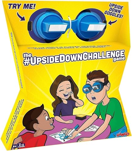Vango The Original UpsideDownChallenge Game for Family & Kids | Fun Challenges with Upside Down Goggles | Hilarious for Game Night & Parties | 2-6 Players, Ages 8+ (Standard Edition)