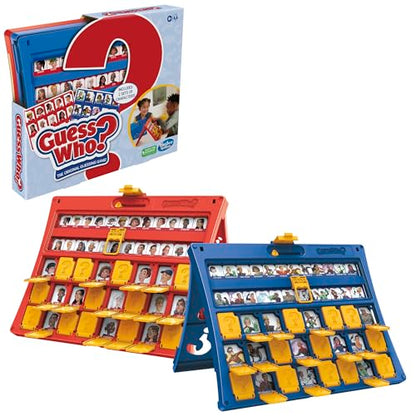 Hasbro Gaming Guess Who? Original,Easy to Load Frame,Double-Sided Character Sheet,2 Player Board Games for Kids,Guessing Games for Families,Ages 6 and Up