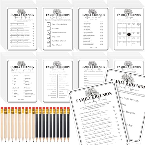 217 Pcs Family Party Bingo Games and Fun Activities Family Gathering Sleepover Question Card Set Game for Adults Games Indoors, Sleepover Activity Supplies - style: Family Party