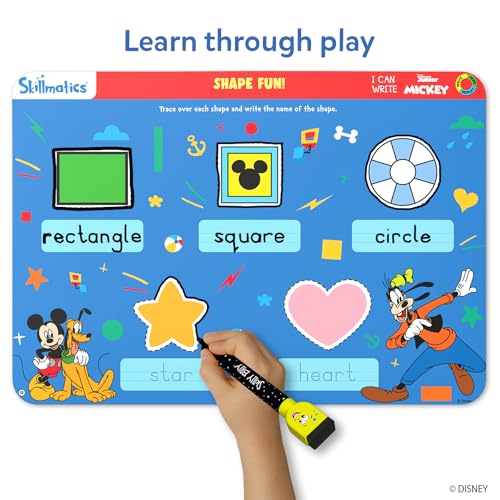 Skillmatics I Can Write Disney Junior Mickey Mouse - Reusable Preschool Learning Activities, Educational Toy and Game, Back to School Supplies, Gifts for Students, Kids, Toddlers Ages 3, 4, 5, 6 - style: 9. I Can Write Disney Mickey