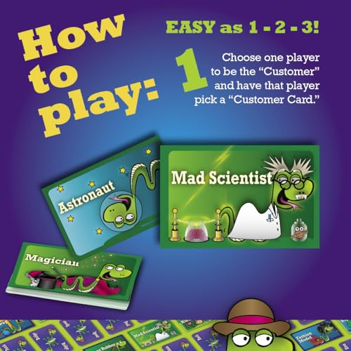 SNAKE OIL Joke Juice Expansion Pack, Junior Card Game, 170 Word Cards | Award-Winning Game, 3-10 Players, 15 Customer Cards (30 Customers), For Friends and Family Ages 8+