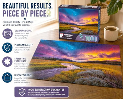 1000 Piece Jigsaw Puzzle for Adults - Nature Landscape - Idaho Gold - Challenging Puzzle Perfect for Game Nights - 1000 Piece for Adults. 20x27 inches - color: Idaho Gold