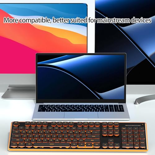 ordinarYone Silents Mechanical Gaming Keyboards 104Keys USB Cord With RGBs Backlit And IPX4 Waterproof For Laptop Accessories