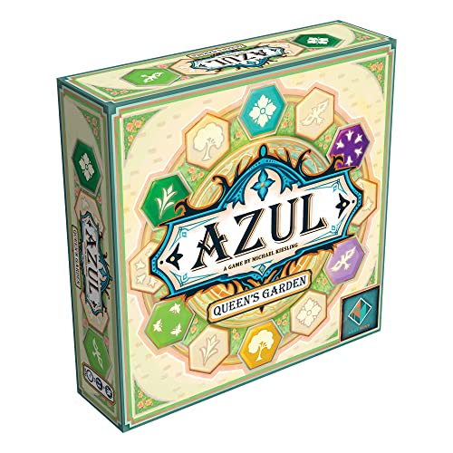 Asmodee Azul Queen's Garden Board Game - Create a Royal Paradise, Mosaic Tile Placement Strategy Game for Kids & Adults, Ages 10+, 2-4 Players, 45-60 Minute Playtime | Create a Royal Paradise, Mosaic Tile Placement Strategy Game for Kids & Adults, Ages 10