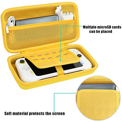 Aenllosi Hard Case for Logitech G Cloud Gaming Handheld, Yellow | Hard shell construction, Water-resistant design, Impact-resistant design, Protective case only - color: Yellow