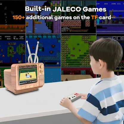 Mini TV Retro Handheld Game Console -JALECO Licensed Classic Games, Portable Gaming Toy with TF Card to Expand 80s 90s Games, Support Two Players & Game Save, Ideal Gift for Boys Girls