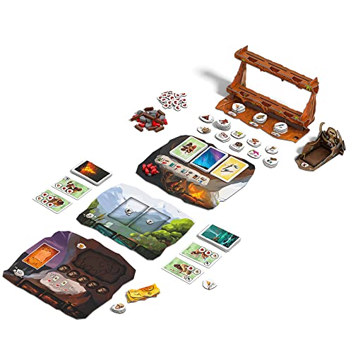 Asmodee Paleo Board Game - A Cooperative Paleolithic Adventure for Strategy Enthusiasts, Cooperative Family Fun for Kids & Adults, Ages 10+, 2-4 Players, 45-60 Minute Playtime - style: Paleo