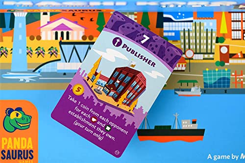 Pandasaurus Games Machi Koro THE EXPANSIONS - Harbor and Millionaire's Row Expansion Sets,Fast-Paced Dice Rolling Board Game for Kids and Adults,Ages 8+,2-5 Players,30-45 Min Playtime - style: Expansion