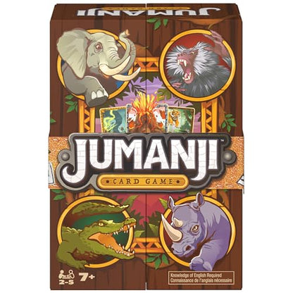 Spin Master Games, Jumanji Card Game, Experience the Thrilling Adventure Based on The Action-Comedy Movie, Take on Jungle Challenges for Kids, Adults & Family Game Night, 2-5 Players, for Ages 7 & Up - style: New Card Game