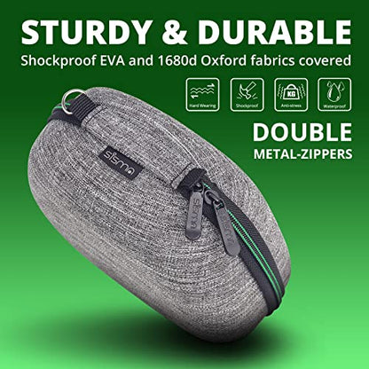 sisma Travel Case Compatible with Official Xbox Wireless Controller, Game Controller Holder Hard Shell Protective Cover Storage Case Home Safekeeping Carrying Bag, Grey -1680d Oxford Fabrics - color: Grey -1680d Oxford Fabrics