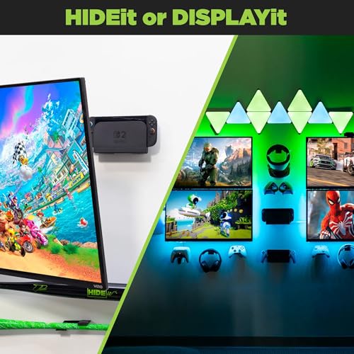 HIDEit Mounts Nintendo Switch 2 Wall Mount - Keeps Your Console Safe and Cool - Quality Steel Holder for Switch 2 Console & Deck - American Company - size: Nintendo Switch 2
